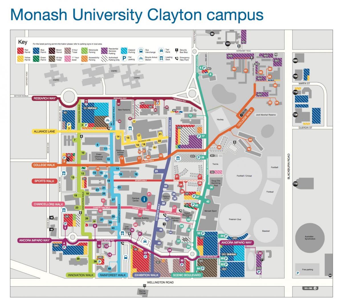 Monash university Clayton peta
