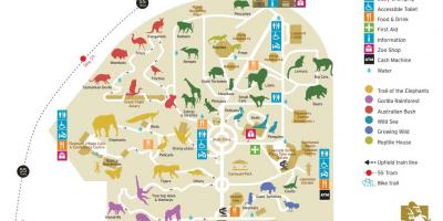Peta kebun binatang Melbourne