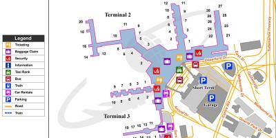 Peta dari Melbourne airport terminal