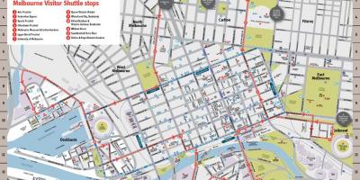 Kota Melbourne peta wisata
